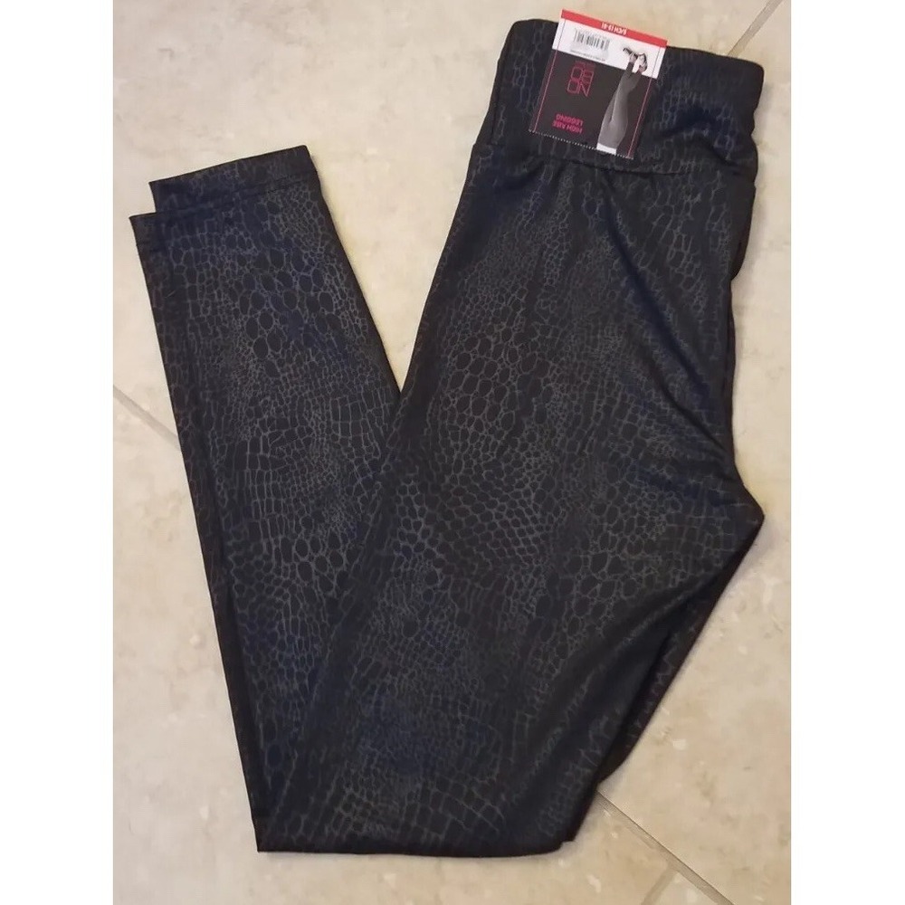 No Boundaries Ladies Ankle Sueded Legging Black Printed Juniors S(3-5)‎ NEW